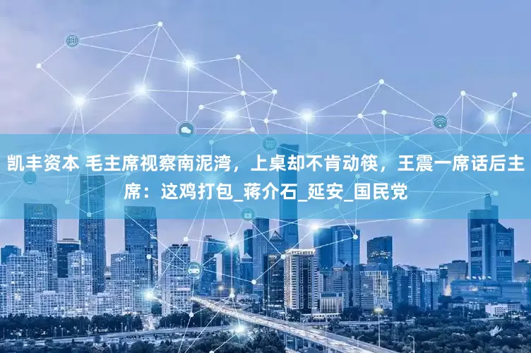 凯丰资本 毛主席视察南泥湾，上桌却不肯动筷，王震一席话后主席：这鸡打包_蒋介石_延安_国民党