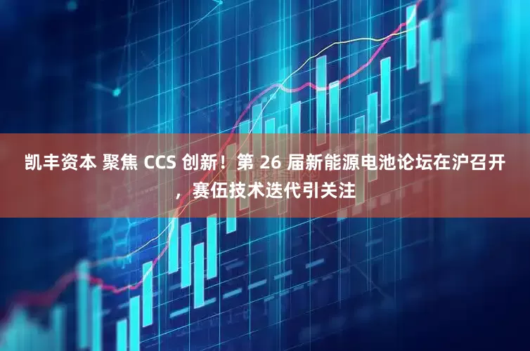 凯丰资本 聚焦 CCS 创新！第 26 届新能源电池论坛在沪召开，赛伍技术迭代引关注