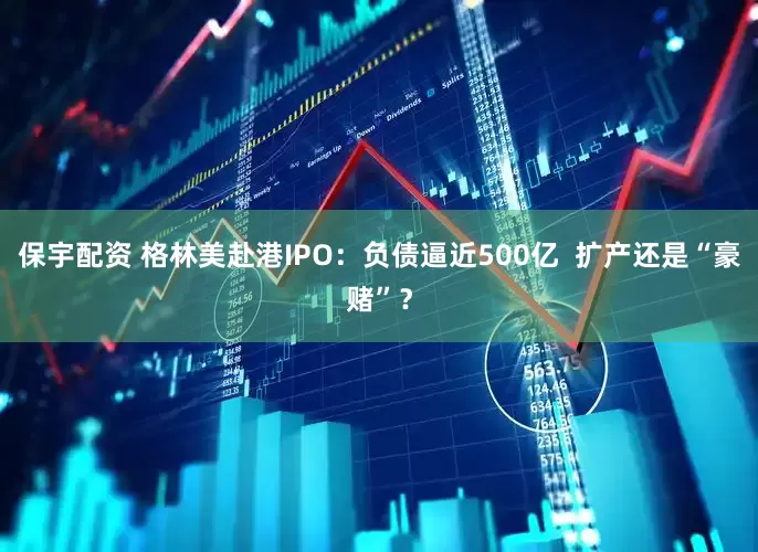保宇配资 格林美赴港IPO:负债逼近500亿 扩产还是“豪赌”?